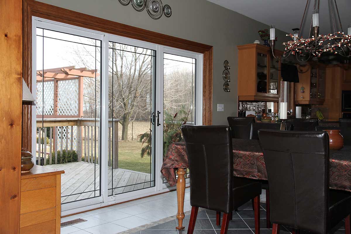 Interior view of French Sliding Patio Door