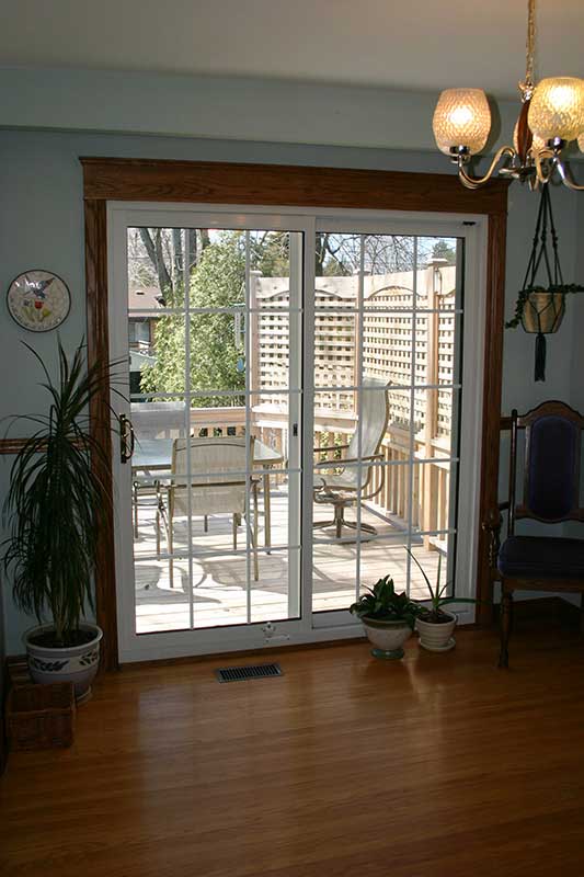 Interior view of French Sliding Patio Door