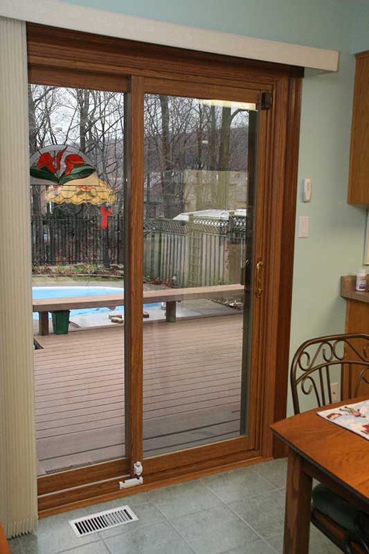 Interior view of French Sliding Patio Door