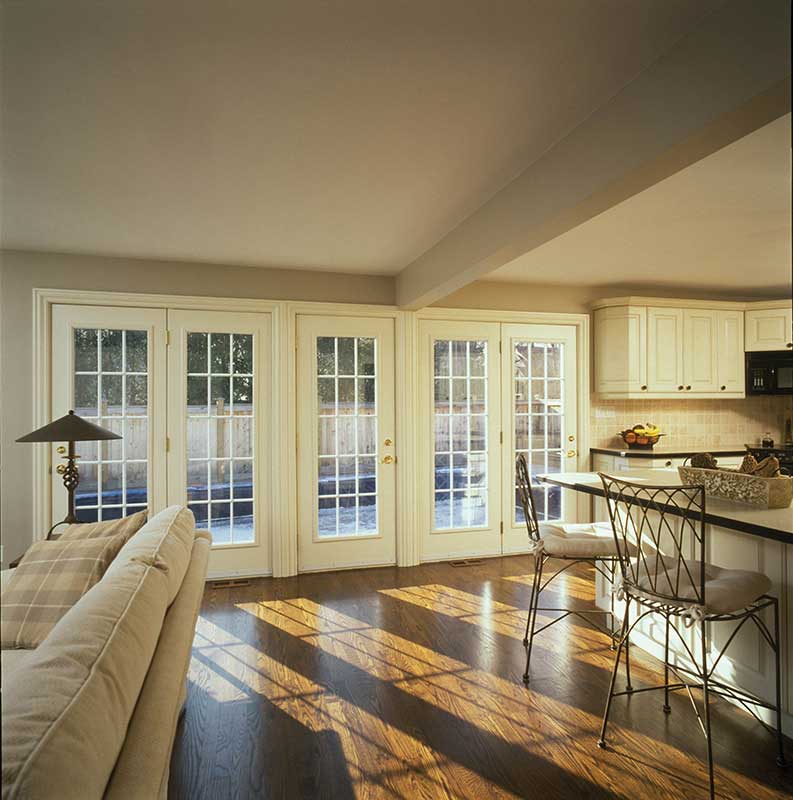 Interior view of French Swing Patio Door