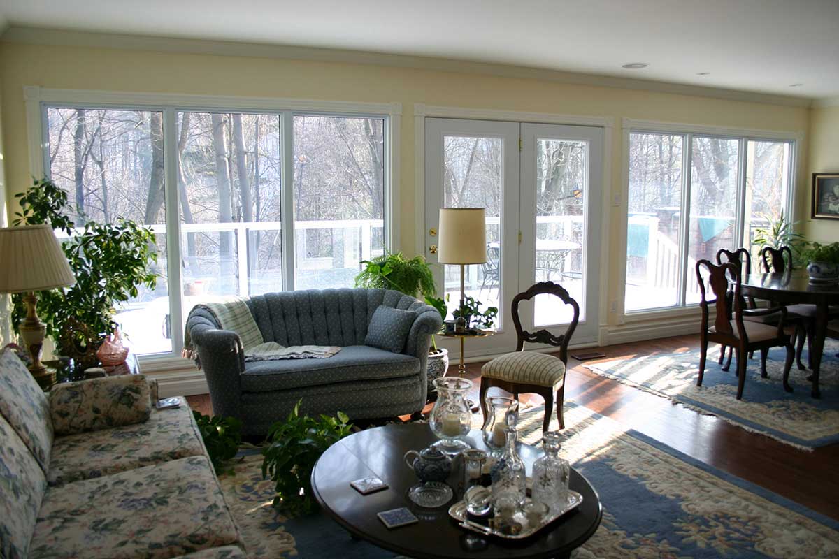 Interior view of French Swing Patio Door
