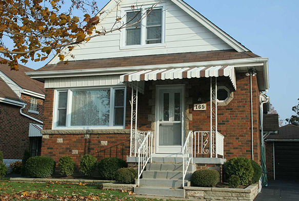 Elevated view of Replacement Hung Window