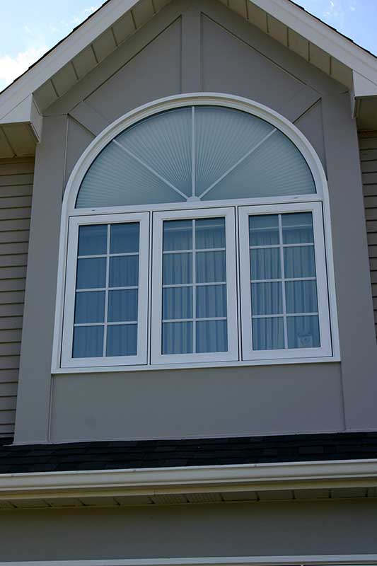Exterior view of Replacement Shaped Window