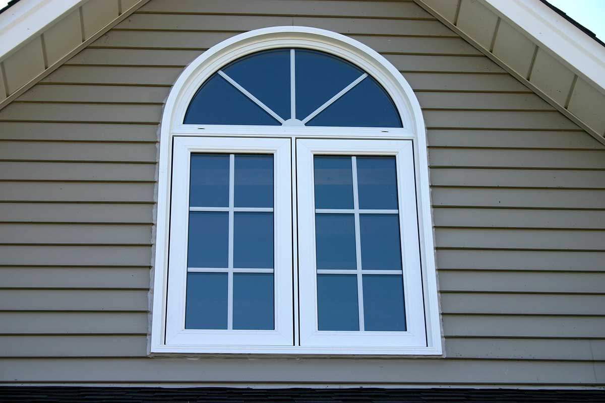 Exterior view of Replacement Shaped Window