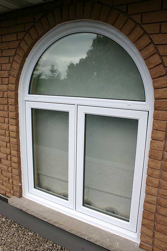 Exterior view of Replacement Shaped Window